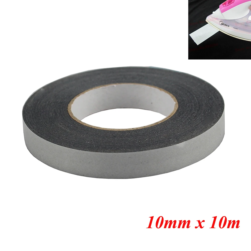 10mm x 10meter Elastic Material Safely Silver Reflective DIY Tape Iron On Fabric Clothes Heat Transfer Vinyl Film | Дом и сад