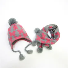 Winter Accessories Hat and Scarf Set for Baby Gir Lovly Style Children's Acrylic / Artificial Wool Warm Butterfly Pattern Scarf Winter Accessories Hat and Scarf Set for Baby Gir Lovly Style Children's Acrylic / Artificial Wool Warm Butterfly Pattern Scarf