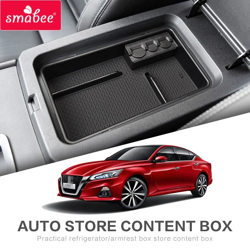 Us 17 01 10 Off Smabee Car Central Armrest Box For Nissan Altima 2019 Interior Glove Box Tray Storage Box Auto Styling Coin Storage In Stowing