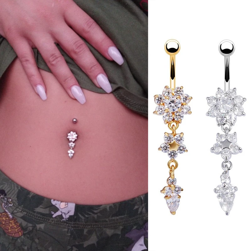 Fashion Body Jewellery Body Piercing Jewellery Mermaid Belly Bars