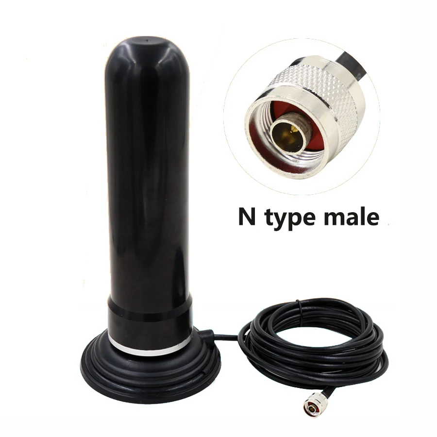GSM 3G 2.4G 4G SMA/N type male Fiberglass antenna Base magnetic high gain Vehicle car suction cup antenna 900-1800M 35dbi