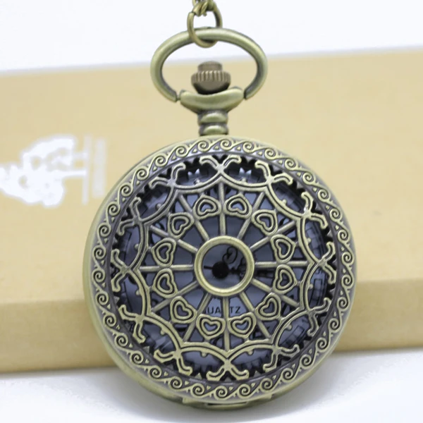 

(1003) 12pcs/lot Big Vintage Steampunk Openwork Watch Necklace Victorian gothic Watch