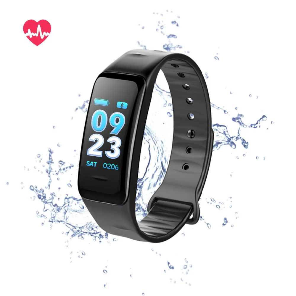 

696 Color Screen C1 Smart Bracelet VS C1S Fitness Bracelet Waterproof Activity Heart Rate Monitor Blood Pressure Fitness Tracker