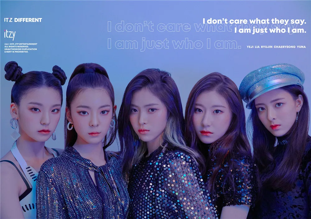 ITZY Kpop плакаты корейские певцы белая бумага с покрытием печатает четкое изображение украшения дома - Цвет: Бургундия