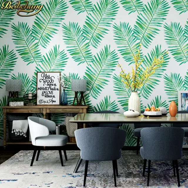 Beibehang Papel De Pared Pune Exotico Sudeste Asiatico Platano