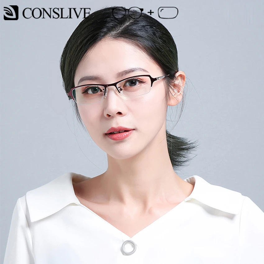 

Prescription Glasses Myopic Women Small Titanium Nearsighted Eyeglasses Ladies Optical Eye Glasses Photochromic 8655
