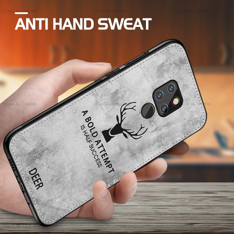 

Shockproof Deer Cloth Cases For Huawei Mate 20 Lite Mate 10 P20 Pro P30 Lite P10 Plus Nova 3 3i For Honor 10 8 Lite 8X Max 8C 8X