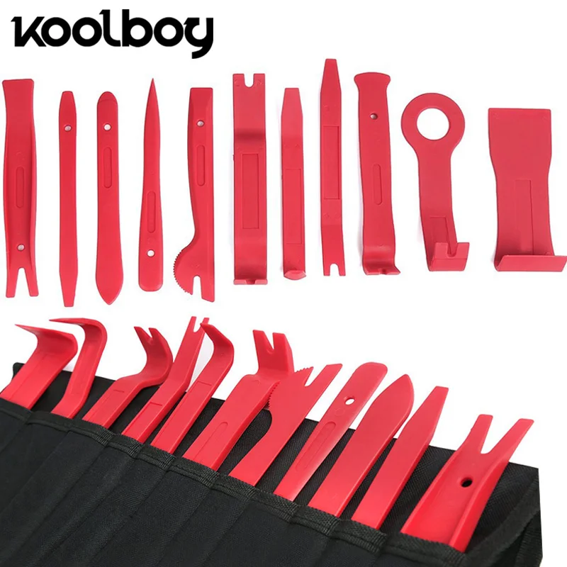 12Pcs Car audio maintenance kit with bag Removal Installer Pry Tool for Car Dash Audio Radio Door Trim Panel Clip Tools Set red 12Pcs Car audio maintenance kit with bag Removal Installer Pry Tool for Car Dash Audio Radio Door Trim Panel Clip Tools Set red