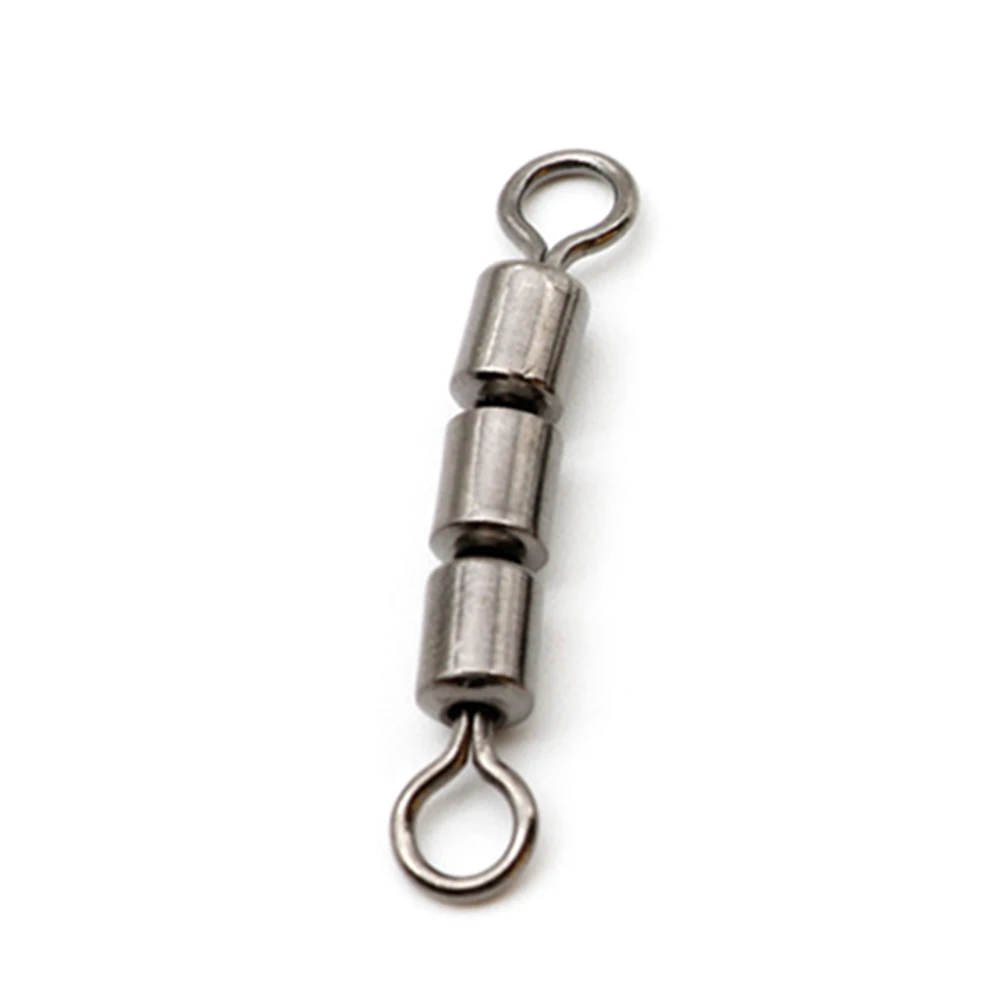 

10pcs Fishing Swivels Stainless Steel High Tensile Triple Corrosion Resistant Safe Rolling Flexible Portable Quick Connect