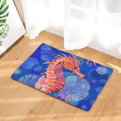 HomeMiYN 2019 Новый Desgin коврик для ванной живопись Seahorse дверной коврик противоскользящие, для ванной кухонные подножки домашние декоративные