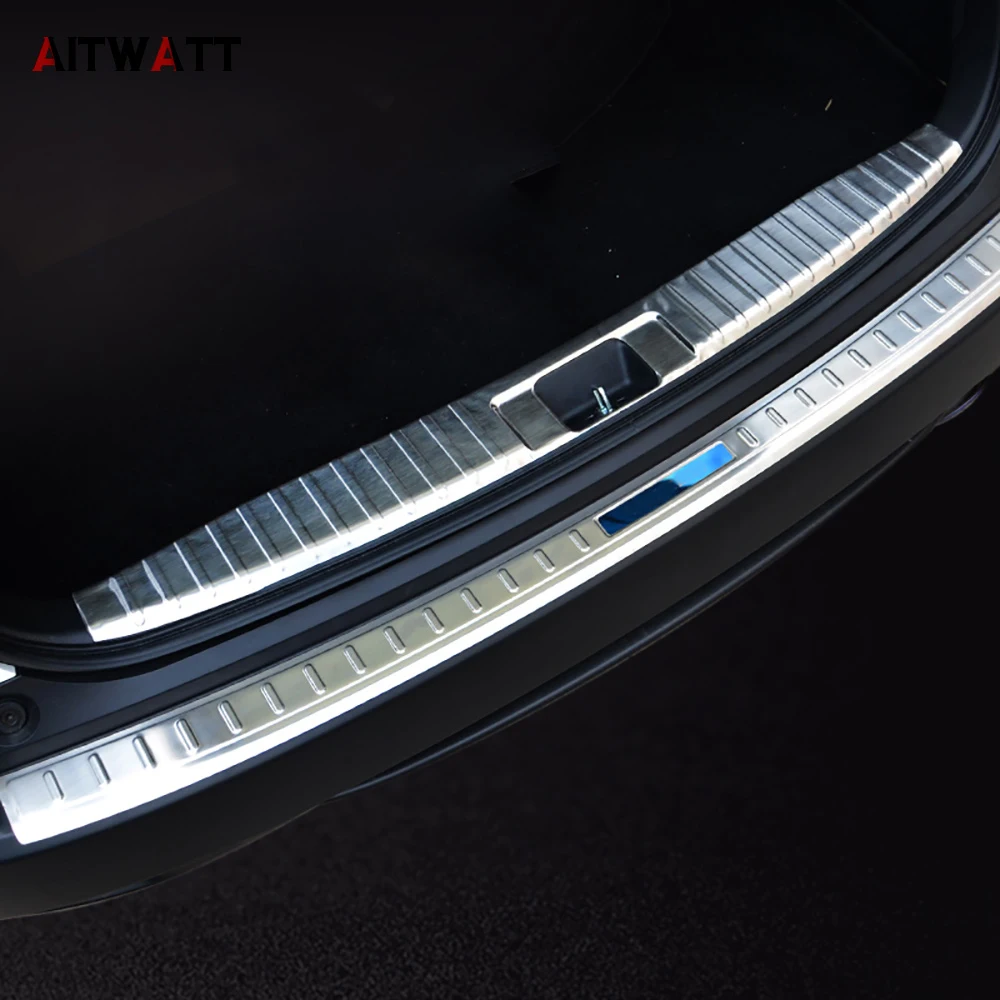 AITWATT Нержавеющая сталь Внутренний задний бампер педаль для багажника Защитная