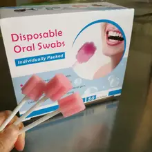 50 шт./кор. Портативный одноразовые Уход за полостью рта губчатые тампоны