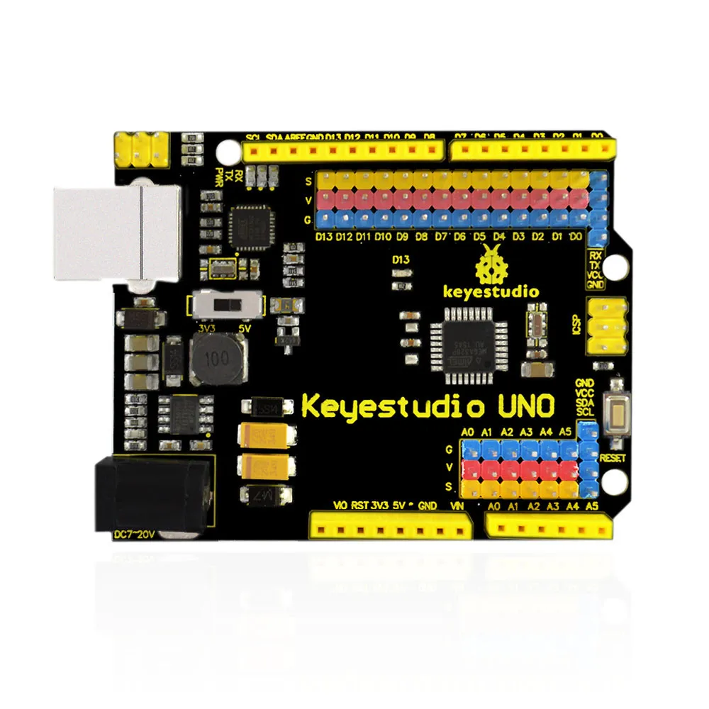 Keyestudio UNO R3 официальная обновленная версия с контактным интерфейсом для Arduino DIY
