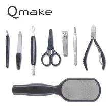 Дополнительный черный Маникюрный Инструмент профессиональная педикюрные наборы Сталь ногтей комплект для стрижки, в том числе рашпили для ухода за ногами ножницы пилочка для ногтей пинцет