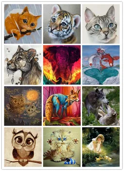 

DIY 5D Diamond Painting full square Mosaic Cartoon Cute Pet Animal Handmade Diamond Cross-stitch Set Diamond Embroidery