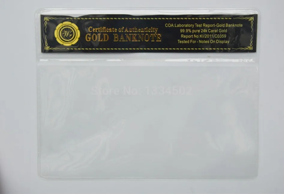 

Customized Empty Black&green New Nice Plastic COA Frame Witch Is Used for Gold Banknote katana 17.2x13.5cm