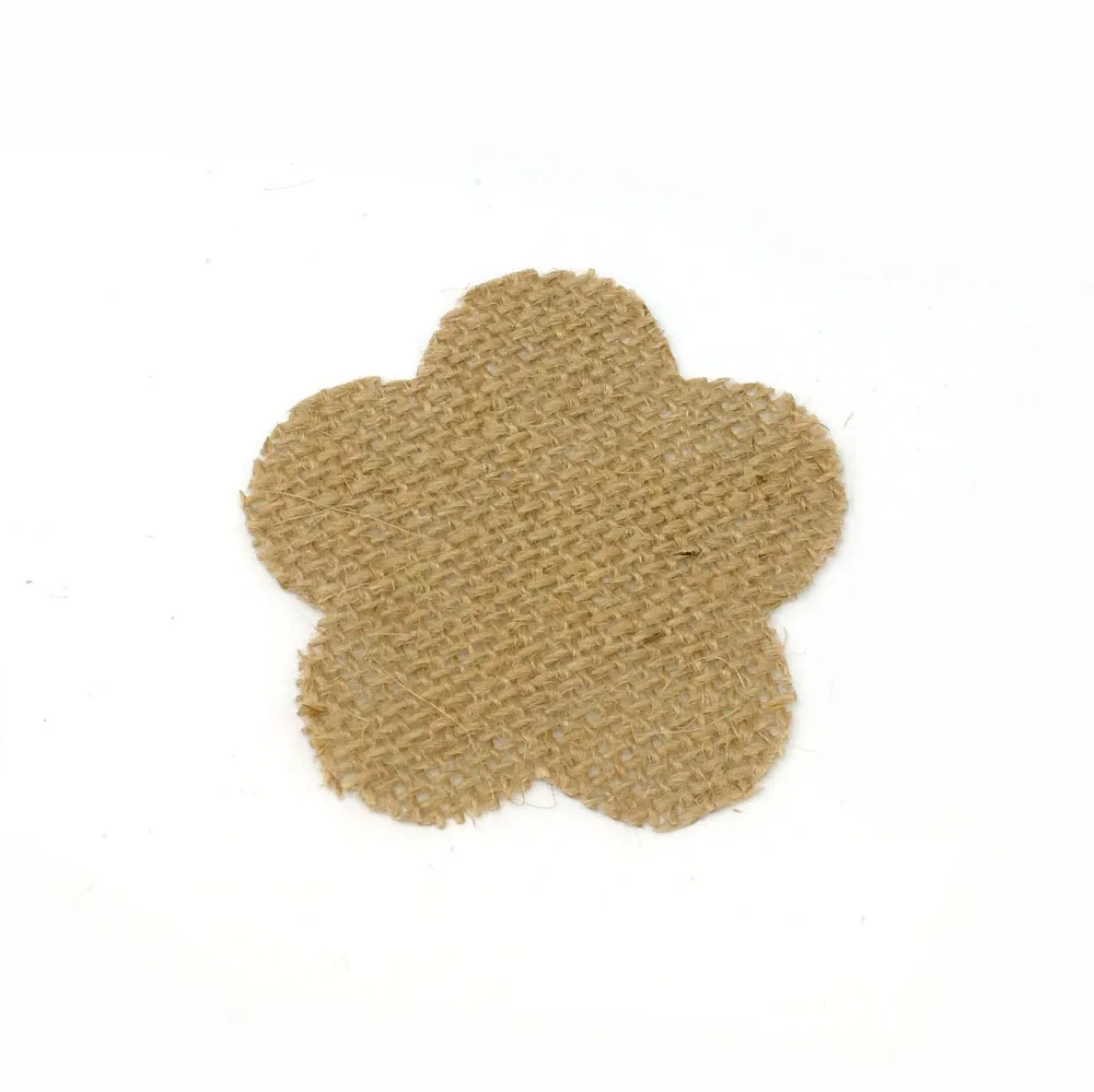 Creative handmade Christmas Wedding party Decoration retro jute linen sheet plum blossom cherry blossoms coaster diy accessories (2)