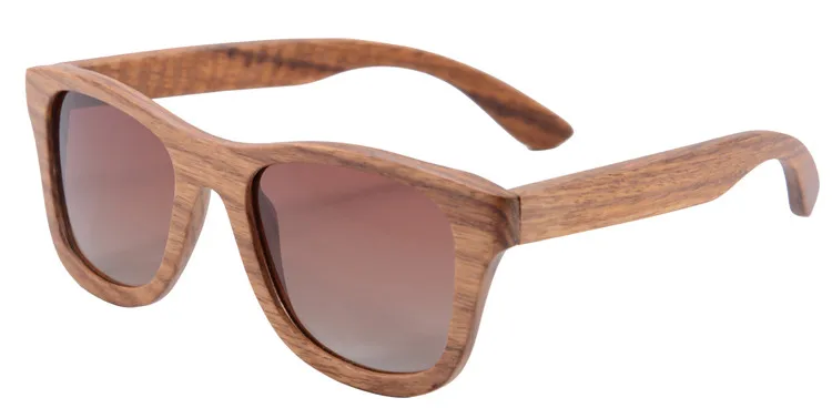 Новые модные бамбуковые солнцезащитные очки ручной работы для женщин и мужчин поляризационный очки в деревянной оправе Oculos De Sol крутые очки для вождения Pilot Goggle - Цвет линз: 6016 brown pear