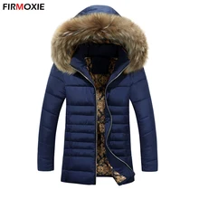 New Brand Warm Cotton Padded Coat Winter Long Jackets Men Casual Hooded Parkas Slim Coats Fashion Thickening Outwear Plus Size