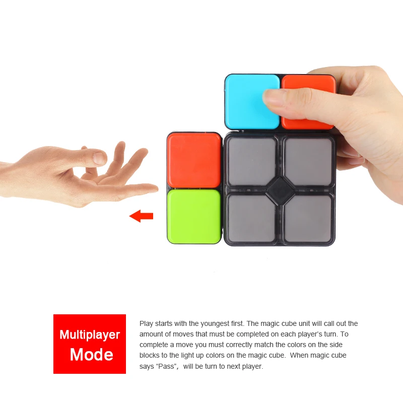 15 уровней музыка волшебный куб детская головоломка-кубик сменная умная головоломка со светодиодной подсветкой антистресс электронная игрушка