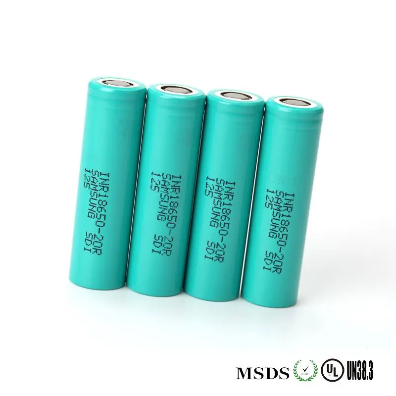 Настоящий для SAMSUNG INR 18650-20R 3,6 V 3,7 v 20AH 2000mAh динамический литий-ионный перезаряжаемый аккумулятор