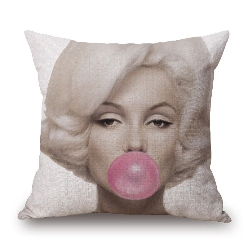 Marilyn Monroe Cushion Covers Classic Film Star Printing Throw Pillowcase Couch Marilyn Monroe Cushion Covers Classic Film Star Printing Throw Pillowcase Couch