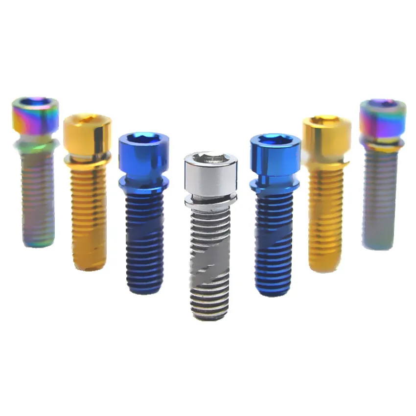 

Titanium Bolt for DK BMX Stem 24/26 M8x25mm Hand Crank Bicycle Accessories Ti Bolts Ti Screw Titanium Fasteners 100 pcs