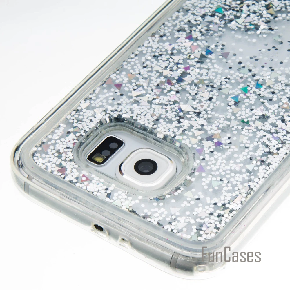 Блеск Жидкая Quicksand чехол для Fundas Samsung S6 случае 5.1 дюймов Coque Galaxy Case случае|case for|case