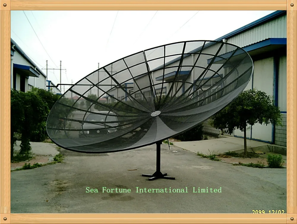 2 4m 8ft Mesh Polar Prime Focus C Band Dish Antenna Satelite Tv