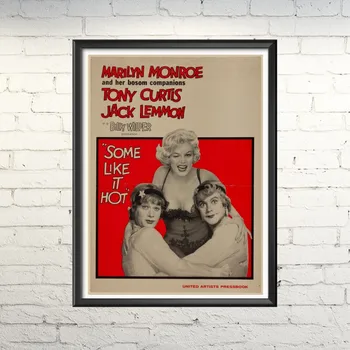 

Vintage poster, kraft poster "Some Like It Hot"