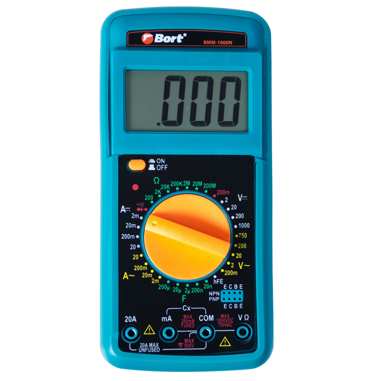 Bort AC DC LCD Digital Auto Multimeter Voltmeter Multimetro Ammeter Ohm Tester High Meter Safety Handheld Overload Protection BMM-1000N Bort AC DC LCD Digital Auto Multimeter Voltmeter Multimetro Ammeter Ohm Tester High Meter Safety Handheld Overload Protection BMM-1000N
