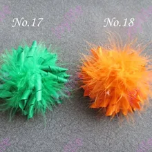 Новые 500 шт. девушка 3.5 ''Перо коркер волос Луки Разноцветные Korker клипы Мода девушка Перо волосы Луки