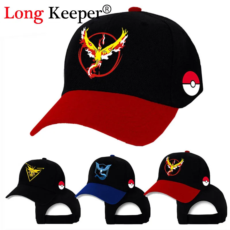 

Long Keeper Pokemon Go Cap Hat Team Valor Team Mystic Team Instinct Pokemon Cap Pokemon Go Team Baseball Cap Hat