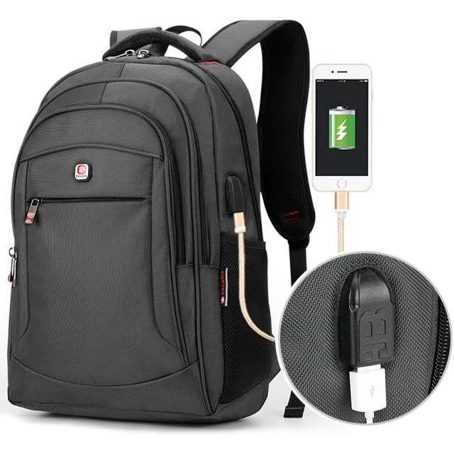 BaLang, 15,6 дюймов, мужские рюкзаки для ноутбука, для подростка, большая вместительность, модный мужской рюкзак Mochila для отдыха и путешествий, сумка для ноутбука - Цвет: Серый
