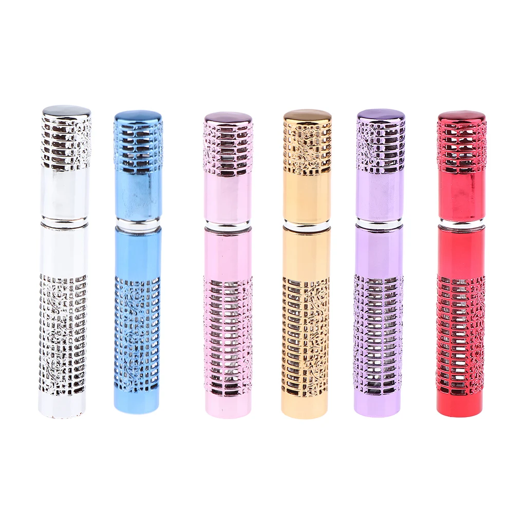 Graceful 5ml Refillable Perfume Atomizer Traveling Empty Pump Spray Bottles Highly Polished Hollow Design Cosmetic Containers | Красота и