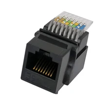 10 штук-Keystone Plug настенный разъем, RJ45 Модуль, Cat5e сетевой разъем Keystone Jack, не требуется инструмент для пробивания