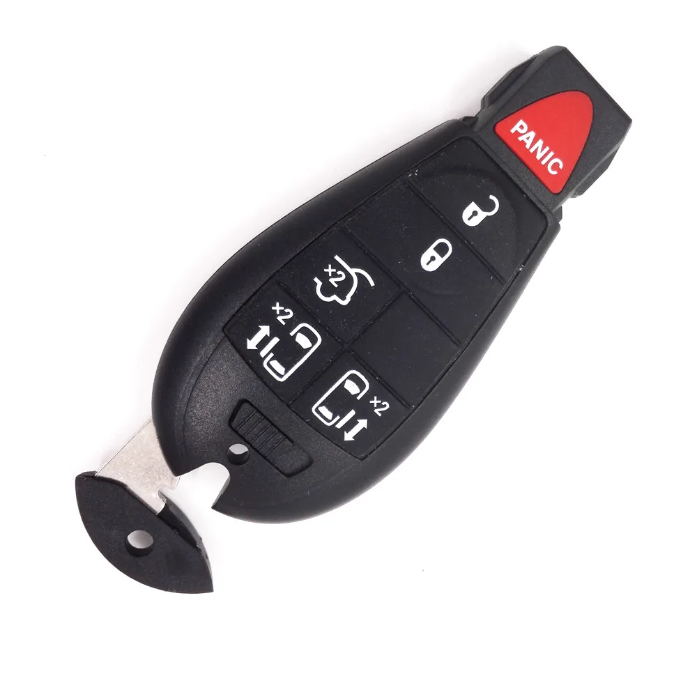 Hot,6 Buttons 46 Electronic Chip with uncut blade For Jeep Fobik Smart Remote Car key 433Mhz For Chrysler