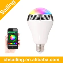 Wireless Bluetooth Speaker Color Smart LED Blub Light 110V-240V E27 3W Lamp Audio for iPhone 5S 5C 5 iPad air BL05