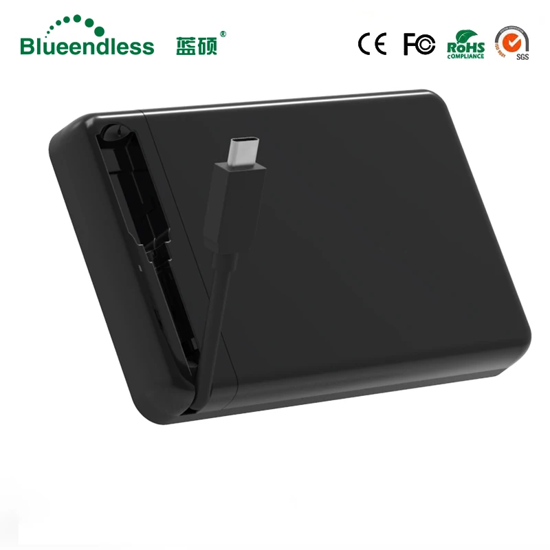 USB кабель Type C пластиковый Sata к USB3.0 до 6 Гбит/с для жесткого диска 7 9 5 мм 2 &quotHdd чехол