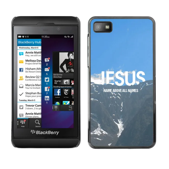 JESUS NAME ABOVE ALL NAMES-FOR BlackBerry Z10 Plastic Hard Back Case Cover Shell (Z10-0004211) |