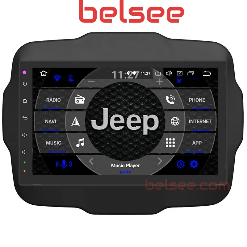 

Belsee Octa Core 10.1" Android 9.0 Head Unit Auto Radio Car Stereo Multimedia Navigation System for Jeep Renegade 2015 2016 2017