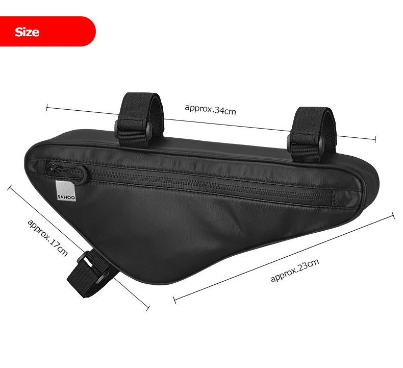 Sahoo Travel Series 122057 Mountain Road Cycling Bike Bicycle Top Tube Front Frame Triangle Bag Pouch Pannier Pouch Pack