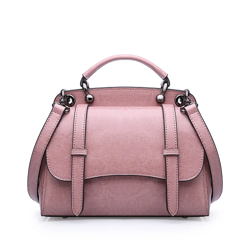 

2017 New retro women genuine leather handbags Postman bag fashion female shoulder messenger bags Lady cow leather handbags