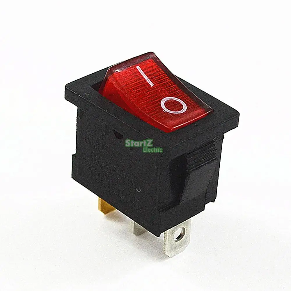 KCD3 Red Button On-Off 3Pin DPST Boat Car Rocker Switch 15A//20A 250V//125VAC