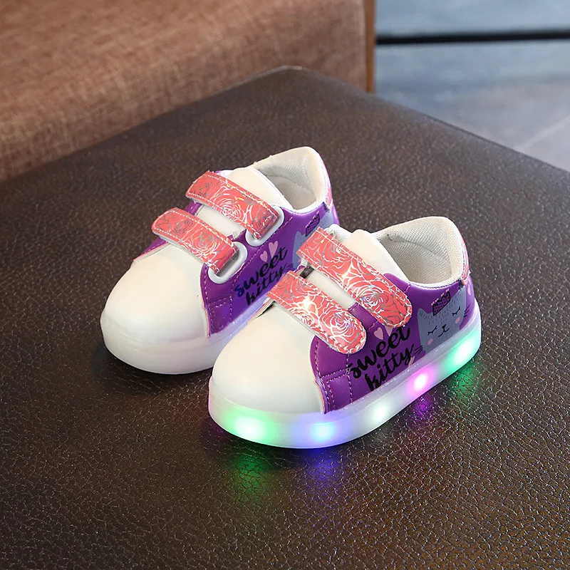 Led Shoes Kids 2019 Spring Luminous Sneakers For Children New Kids Shoes Light Girls Shoes