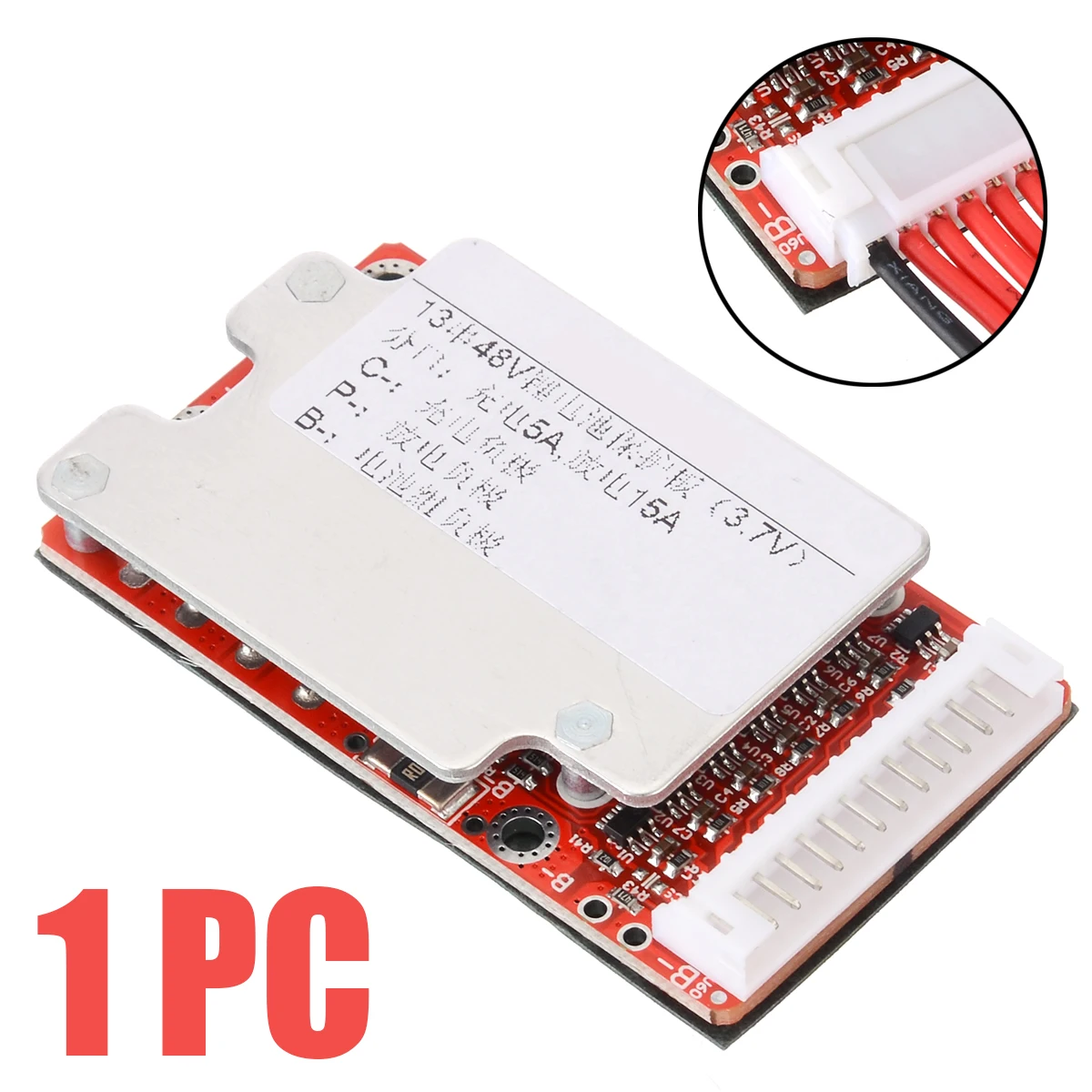 

13S 48V/54.6V 15A 18650 Li-ion Li-Polymer Battery Pack Protection BMS PCB For 8-15AH Electric Bicycle 60x34x10mm
