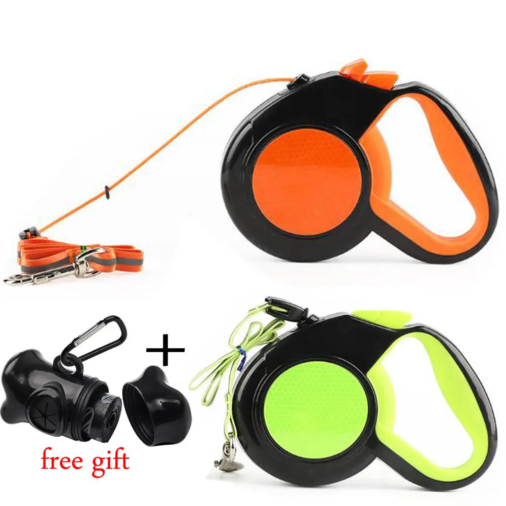 10ft//16ft Nylon Reflective Retractable Dog Leash for Small Medium Dogs Walking