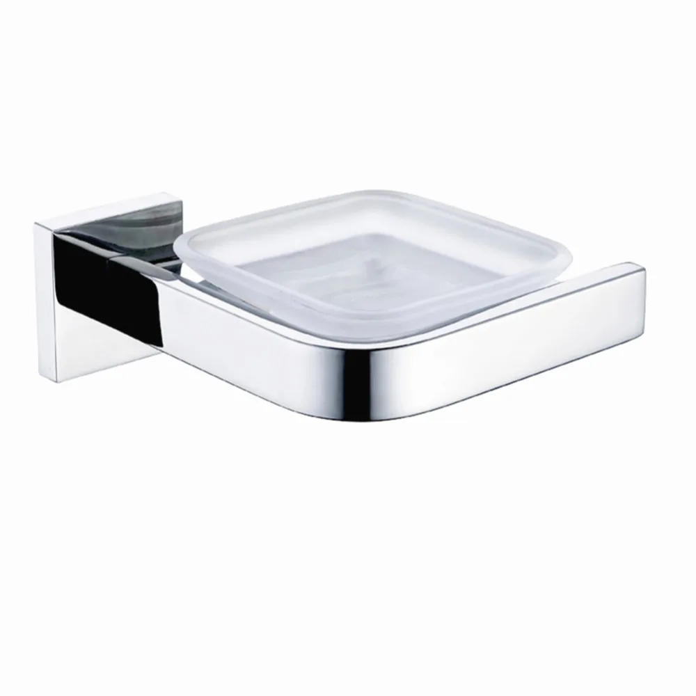 AUSWIND Modern Polished 304 Stainless Steel Soap Dish Holder with