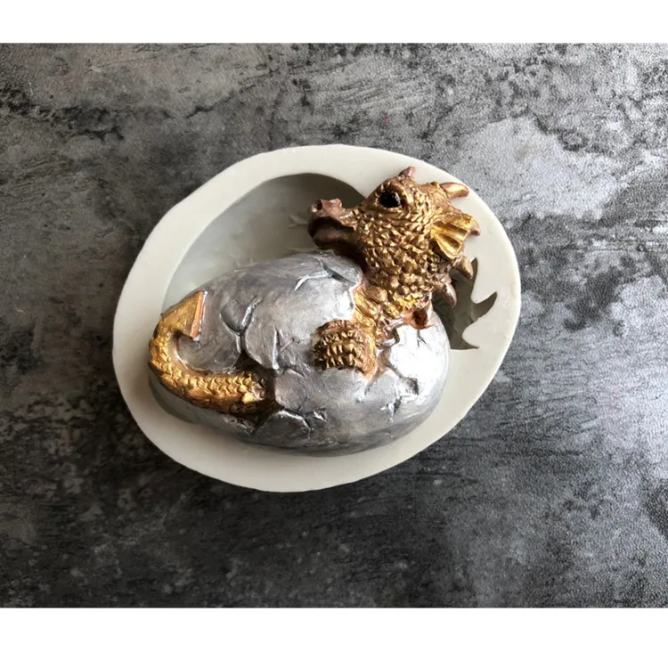 Aouke Пасхальный динозавр силиконовая форма DIY помадка торт плесень сухой Pez Мягкая форма для конфет шоколадный посуда для выпечки - Цвет: E144