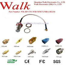 TNC разъем кабель, RP-TNC Женский к MMCX Мужской правый угол с RG316 кабель